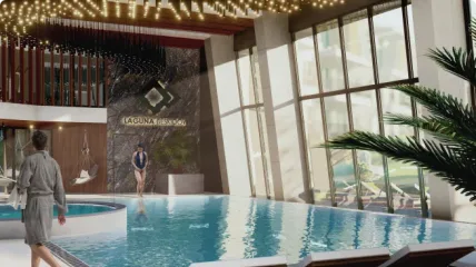 Basen w strefie wellness Laguna Beskidów