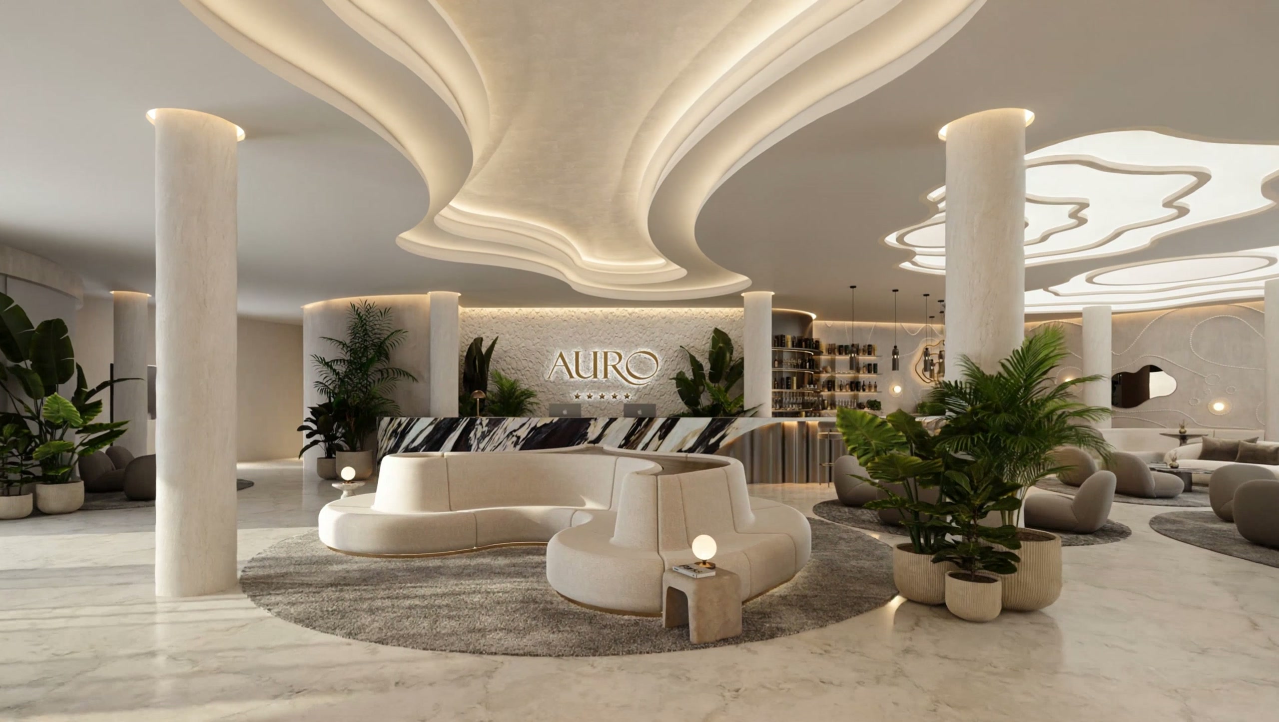 Lobby AURO - recepcja